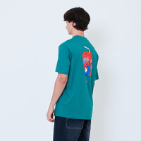 Men Graphic Tee - Dark Green - SM2605074D