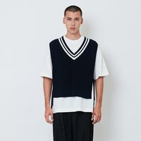 Men Vest Top - Navy - SM2605085B