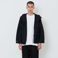 Men Oversized Parka - Black - SM2605096B