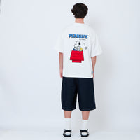 Men Pleated Jorts - Dark Blue - SM2605104A