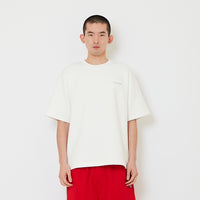 Men Printed Oversized Tee - Off White - SM2606127A