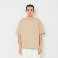 Men Printed Oversized Tee - Beige - SM2606127C