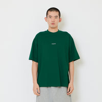 Men Printed Oversized Tee - Dark Green - SM2606128D