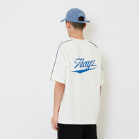 Men Printed Oversized Jersey Tee - Off White - SM2607109A
