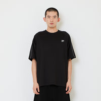 Men Printed Oversized Jersey Tee - Black - SM2607109D