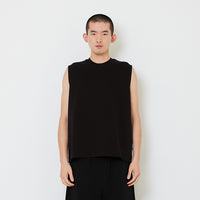 Men Oversized Sleeveless Top - Black - SM2607139C