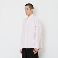 Men Oversized Oxford Shirt - Pink - SM2607149C