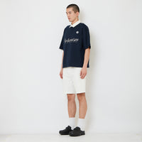 Men Denim Relaxed Fit Shorts - Off White - SM2607151A