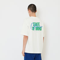 Men Printed Oversized Tee - Off White - SM2607159A