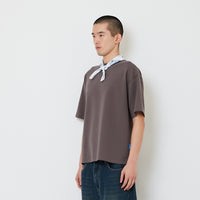 Men Standard Fit Neck-Tie Tee - Metal - SM2607160C