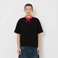 Men Standard Fit Neck-Tie Tee - Black - SM2607160D