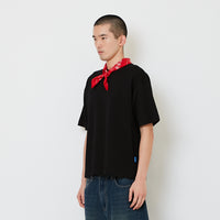 Men Standard Fit Neck-Tie Tee - Black - SM2607160D