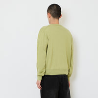 Men Cropped Cardigan - Avocado - SM2607161A