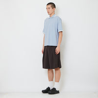 Men Slim Fit Short Pants With Belt - Metal - SM2607211A