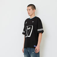 Men Embroidery Oversized Jersey Tee - Black - SM2608144B