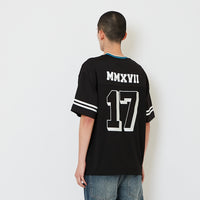 Men Embroidery Oversized Jersey Tee - Black - SM2608144B