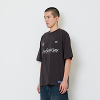 Men Printed Oversized Tee - Metal - SM2608146C