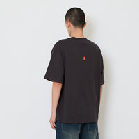 Men Printed Oversized Tee - Metal - SM2608146C
