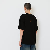 Men Printed Oversized Tee - Black - SM2608146D