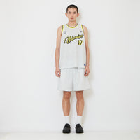 Men Mesh Pinstripe Shorts - Off White - SM2608147A