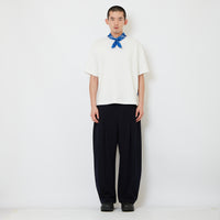 Men Urban Barrel Cut Stripe Slack Pants - Navy - SM2608168B