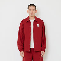 Men Oversized Couch Jacket - Wine - SM2608170A