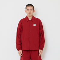 Men Oversized Couch Jacket - Wine - SM2608170A