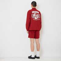 Men Nylon Shorts - Wine - SM2608172B