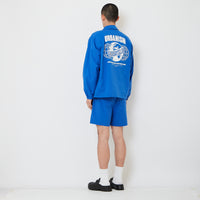 Men Nylon Shorts - Royal Blue - SM2608172C
