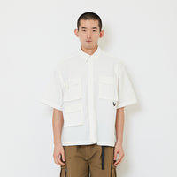 Men Oversized Shirt - Off White - SM2608175A