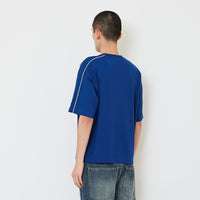 Men Boxy Cropped Essential Tee - Royal Blue - SM2608180C