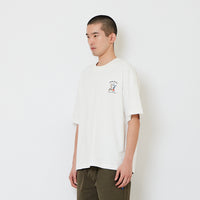 Men Printed Oversized Tee - Off White - SM2608181A