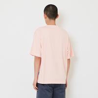 Men Embroidery Oversized Tee - Pink - SM2610187B