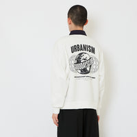 Men Oversized Polo Top - Off White - SM2610190A