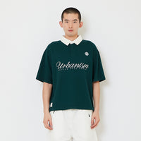 Men Cropped Polo Top - Army Green - SM2610191B
