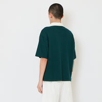 Men Cropped Polo Top - Army Green - SM2610191B