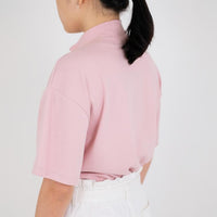 Women Mock Neck Top - Light Pink - SW2307071B