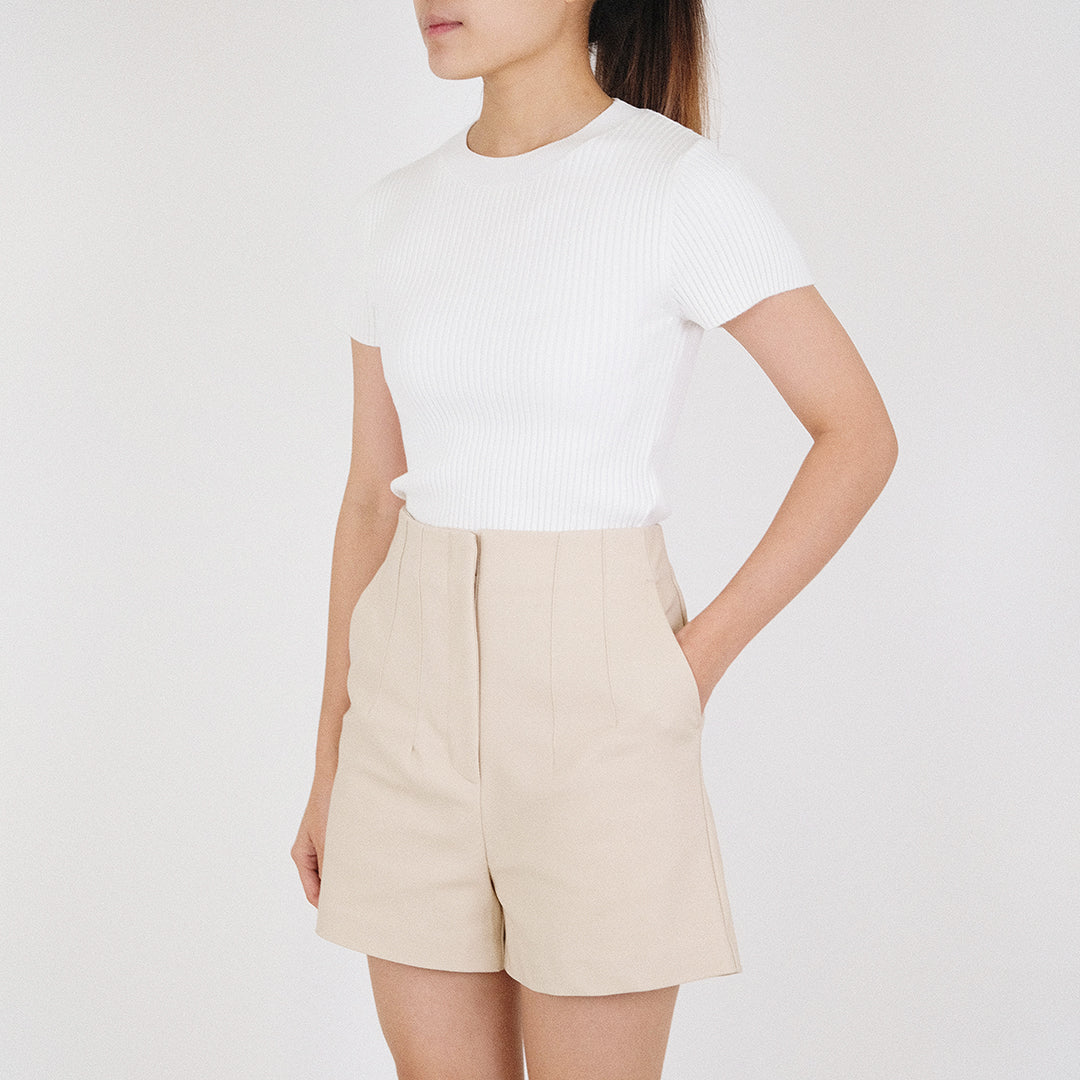 Women Rib-Knit Cropped Top - SW2307074