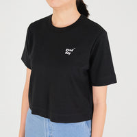 Women Cropped Top - Black - SW2211558H