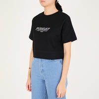 Women Cropped Top - Black - SW2301004F