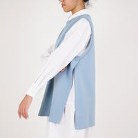 Women Tiered Dress - Light Blue - SW2301015C