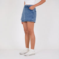 Women Denim Skort - Light Blue - SW2301022B