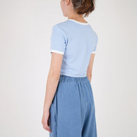 Women Contrast Cropped Top - SW2307066