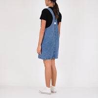 Women Denim Dungree Dress - Blue - SW2303048B