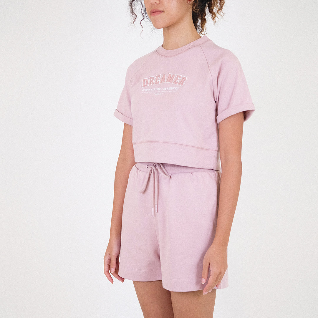 Women Raglan Sleeve Cropped Top - SW2305057