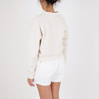 Women Polo Sweatshirt - Sand - SW2305062A