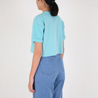 Women Pique Cropped Top - SW2307065