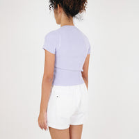 Women Rib-Knit Cropped Top - SW2307074