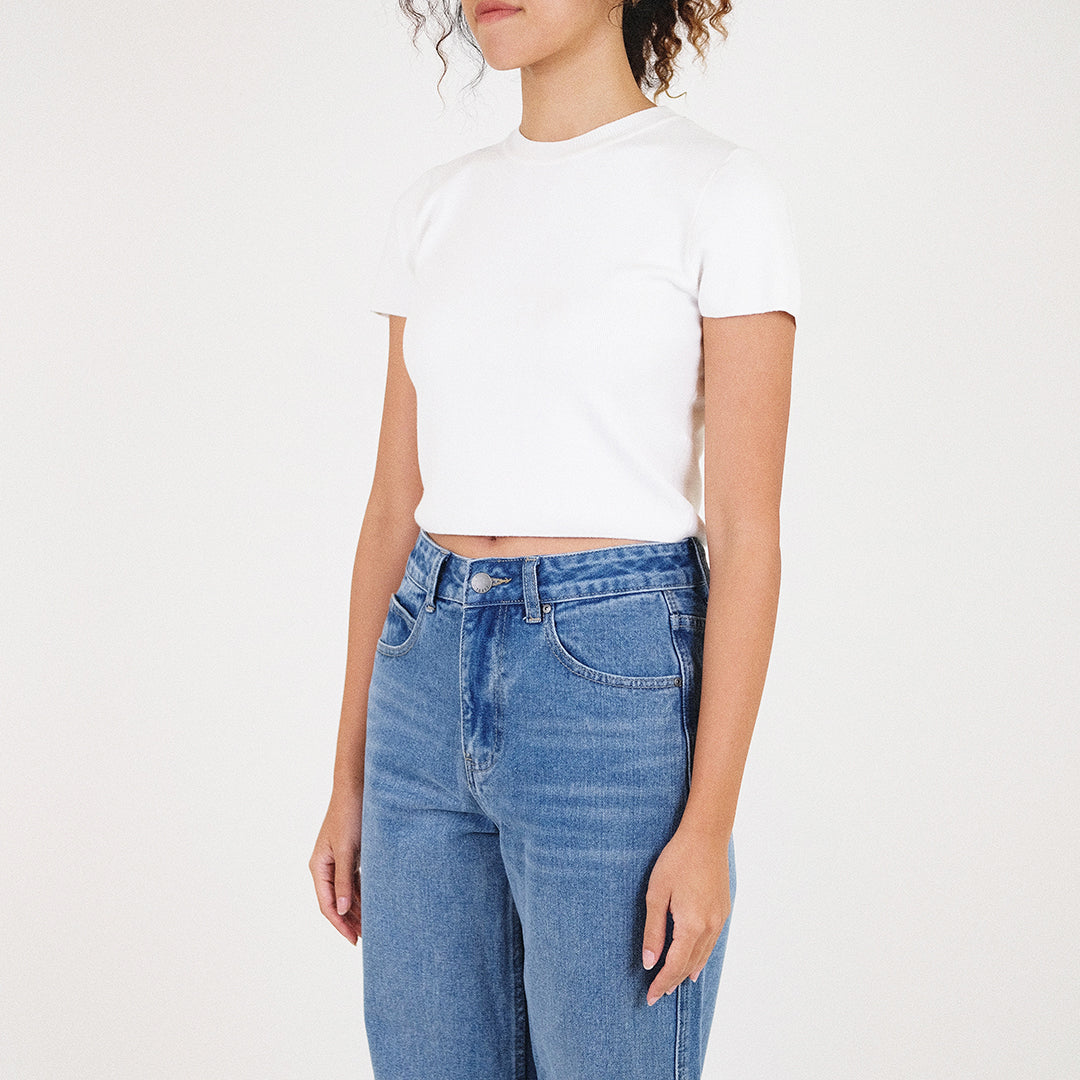 Women Knit Cropped Top - SW2307076