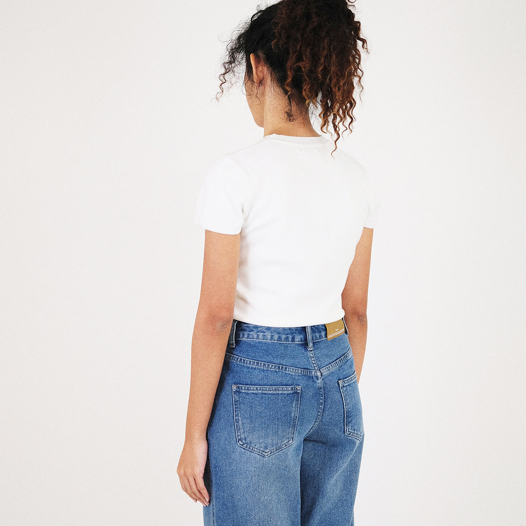 Women Knit Cropped Top - SW2307076